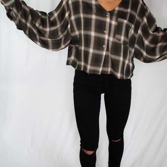 🆕 Plaid and Sad Blouse - Picture 6 of 7